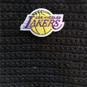 Dog Black Lakers Sweater Hand Crochet Size Small